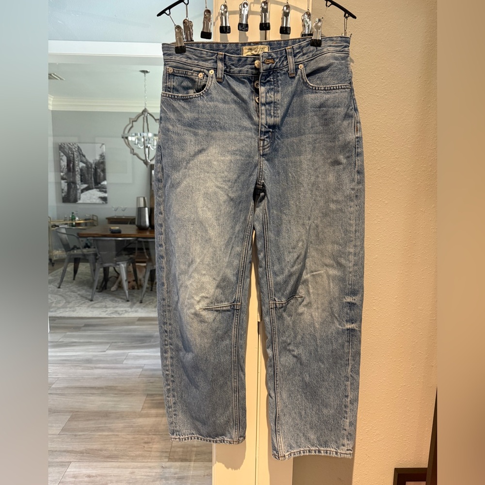 Madewell Barrel Darted Jeans, Size 27